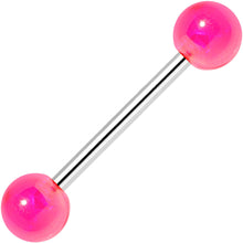 Load image into Gallery viewer, Multi Color Translucent Blast Ball Barbell Tongue Ring Set of 4