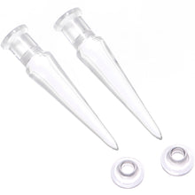 将图片加载到图库查看器,Clear 2 in 1 Interchangeable Screw Fit Plug and Taper Set