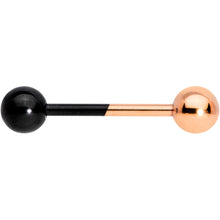 Load image into Gallery viewer, Rose Gold Tone and Black Two Tone Tongue Ring