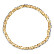 将图片加载到图库查看器,14K Yellow Gold 4.00 Cttw Diamond Triangle Link Tennis Bracelet (H-I Color, I1-I2 Clarity) - 7" Inches