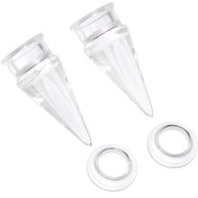 将图片加载到图库查看器,Clear 2 in 1 Interchangeable Screw Fit Plug and Taper Set
