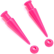 Load image into Gallery viewer, Hot Pink 2 in 1 Interchangeable Screw Fit Plug and Taper Set