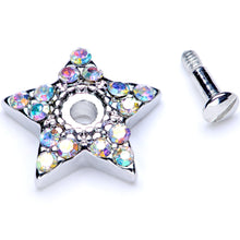 将图片加载到图库查看器,14G Aurora Gem 10mm Five Point Star Dermal Top