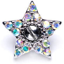 将图片加载到图库查看器,14G Aurora Gem 10mm Five Point Star Dermal Top
