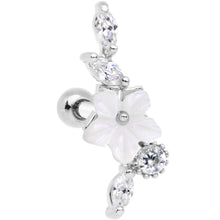 Load image into Gallery viewer, Clear CZ Gem Snowflake Cascade Cartilage Tragus Earring