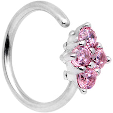 将图片加载到图库查看器,20G 5/16 Pink CZ Gem Cluster Seamless Circular Ring
