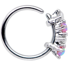 Load image into Gallery viewer, 20G 5/16 Synthetic Opal Staccato Seamless Circular Ring