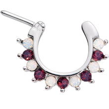 将图片加载到图库查看器,16G 5/16 Deep Red White Cadence Septum Clicker