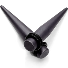 Load image into Gallery viewer, Brown Matte Silicone Straight Taper Set 4mm to 12mm