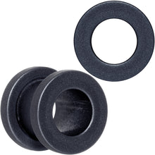 Load image into Gallery viewer, Brown Matte Silicone Screw Fit Tunnel Plug Set 6mm to 25mm