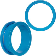 Load image into Gallery viewer, Aqua Matte Silicone Screw Fit Tunnel Plug Set 6mm to 25mm