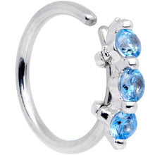 将图片加载到图库查看器,20G 5/16 Blue CZ Gem Sequence Shine Seamless Circular Ring