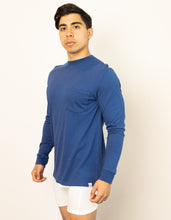 Load image into Gallery viewer, New Men's Bamboo Viscose/Organic Cotton Long Sleeve T-Shirt with Pocket