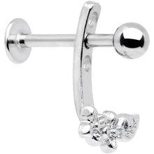 Load image into Gallery viewer, 16G 3/8 Leafy Flowers Dangle Cartilage Tragus Helix Piercing