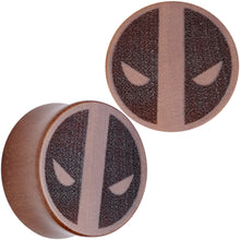 Load image into Gallery viewer, Licensed Marvel Deadpool Sawo Wood Saddle Plug Set