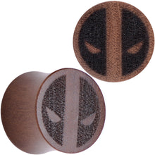 Load image into Gallery viewer, Licensed Marvel Deadpool Sawo Wood Saddle Plug Set