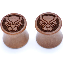 Load image into Gallery viewer, Licensed Marvel Black Panther Sawo Wood Saddle Plug Set