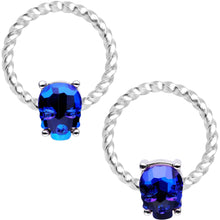 将图片加载到图库查看器,14G Blue Sugar Skull Mask Twisted BCR Captive Nipple Ring Set