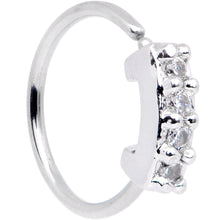 将图片加载到图库查看器,20G 5/16 Clear CZ Gem Quartet Shine Seamless Circular Ring