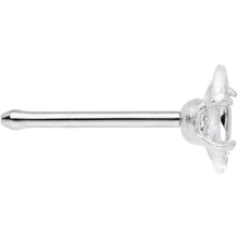 将图片加载到图库查看器,20G 1/4 Clear CZ Gem Ellipse Nose Bone