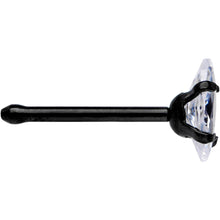 将图片加载到图库查看器,20G 1/4 Clear CZ Gem Black IP Ellipse Nose Bone