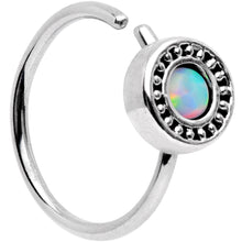 将图片加载到图库查看器,20G 5/16 White Synthetic Opal Inlay Seamless Circular Ring