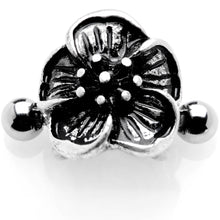 Load image into Gallery viewer, 16G 1/2 Blooming Tropical Flower Cuff Cartilage Earring