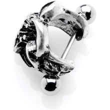 Load image into Gallery viewer, 16G 1/2 Blooming Tropical Flower Cuff Cartilage Earring
