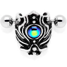 Load image into Gallery viewer, 16G 1/2 Iridescent Blue Gem Tribal Cuff Cartilage Earring