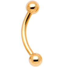 Load image into Gallery viewer, 16G 5/16 Gem Golden Variety Curved Eyebrow Daith Rook Set of 4