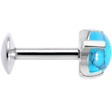 将图片加载到图库查看器,16G 1/4 Turquoise Internally Threaded Labret Monroe Tragus