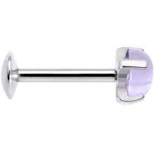 Load image into Gallery viewer, 16G 5/16 Pink Amethyst Internally Threaded Labret Monroe Tragus