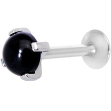 将图片加载到图库查看器,16G 5/16 Black Agate Internally Threaded Labret Monroe Tragus