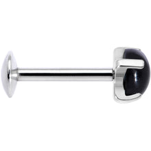 将图片加载到图库查看器,16G 5/16 Black Agate Internally Threaded Labret Monroe Tragus