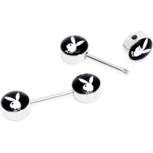 将图片加载到图库查看器,Licensed Playboy Bunny Barbell Nipple Ring Set