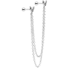 将图片加载到图库查看器,16G 1/4 Springtime Butterfly Cartilage Chain Earring