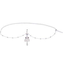 将图片加载到图库查看器,Aurora Gem Dancing Queen Chandelier Dangle Belly Ring Belly Chain