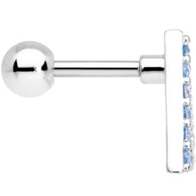 将图片加载到图库查看器,16G 1/4 Aqua Gem Triangle Cartilage Tragus
