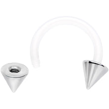 将图片加载到图库查看器,14G 3/8 Flexible Bioplast Cone End Horseshoe Circular Barbell
