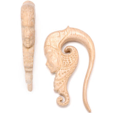 将图片加载到图库查看器,Hand Carved Wood Forest Nymph Hanger Plug Set 6mm to 18mm
