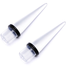 Load image into Gallery viewer, Freaky Fun Lightweight Clear Acrylic Straight Taper Set 2mm to 1 Inch