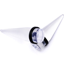 Load image into Gallery viewer, Freaky Fun Lightweight Clear Acrylic Straight Taper Set 2mm to 1 Inch