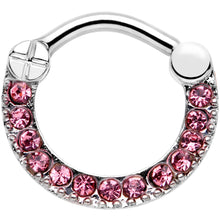 将图片加载到图库查看器,16G 5/16 Pink Gem Paved Glamour Cartilage Clicker