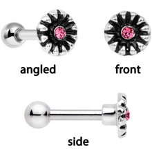 Load image into Gallery viewer, 16G 1/4 Perfect in Pink Cartilage Tragus Earring Set of 3