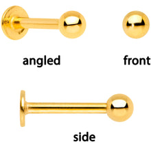 将图片加载到图库查看器,16G 1/4 Clear Gem Gold Tone Daisy Flower Cartilage Tragus Set of 3