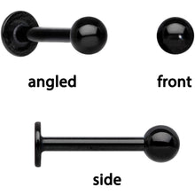 Load image into Gallery viewer, 16G 1/4 Clear Gem Springtime Cartilage Tragus Earring Set of 3