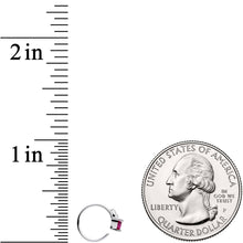 将图片加载到图库查看器,20G 5/16 Pink Gem Triangle Wave Seamless Circular Ring