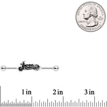 Load image into Gallery viewer, 14G The Open Road Motorcycle Industrial Barbell 38mm