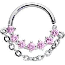 将图片加载到图库查看器,16G 3/8 Pink Gem Garland Hanging Chain Seamless Circular Ring