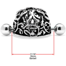 将图片加载到图库查看器,14G 9/16 Framework Twining Vines Nipple Shield Set